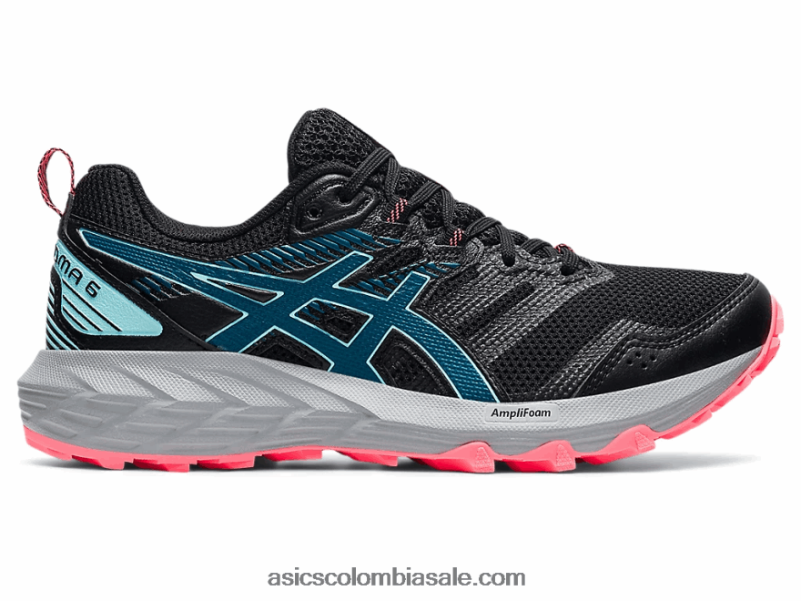 mujer Asics gel-sonoma 6 negro/verde azulado profundo 20X82N3748