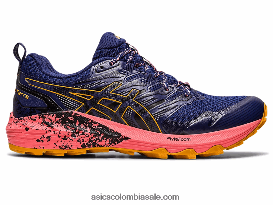 mujer Asics gel-trabuco terra azul índigo/tormenta de arena 20X82N2636