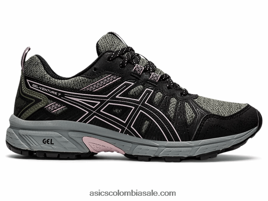 mujer Asics gel-ventura 7 verde liquen/rosa cuenca 20X82N4118