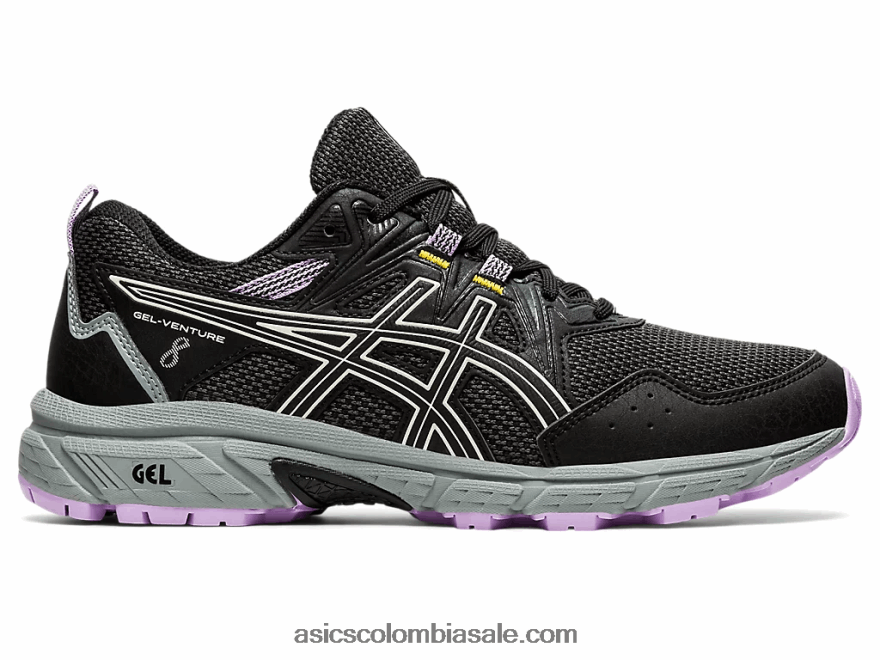 mujer Asics gel-venture 8 de ancho negro/marfil 20X82N3354