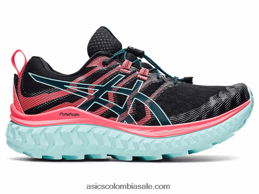 mujer Asics trabuco max negro/coral ardiente 20X82N3877
