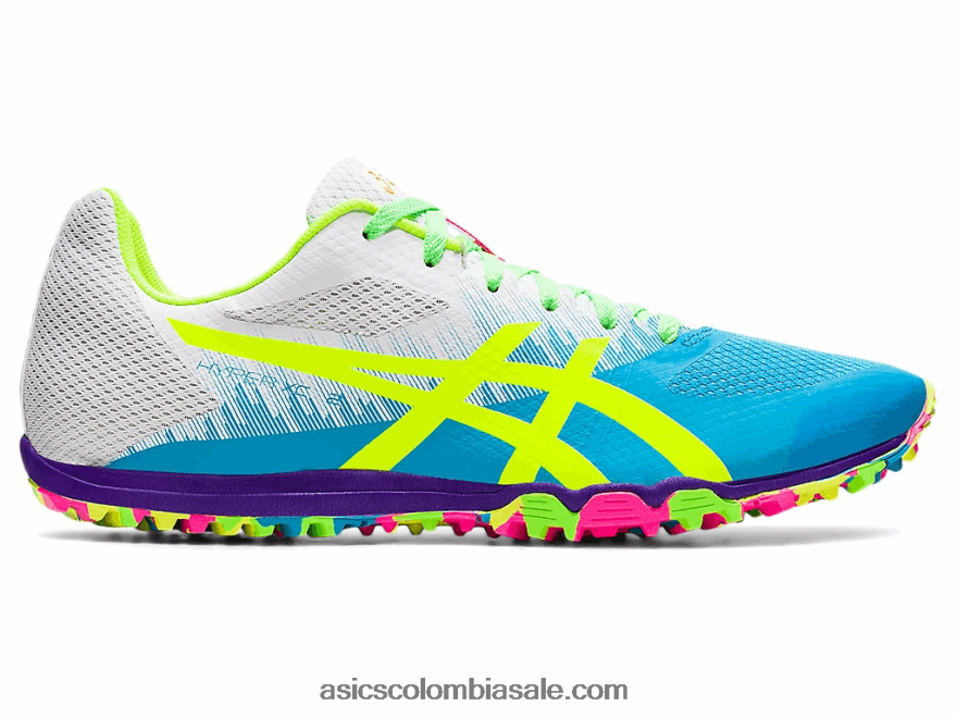 mujer Asics hiper xc 2 aguamarina digital/amarillo de seguridad 20X82N1665