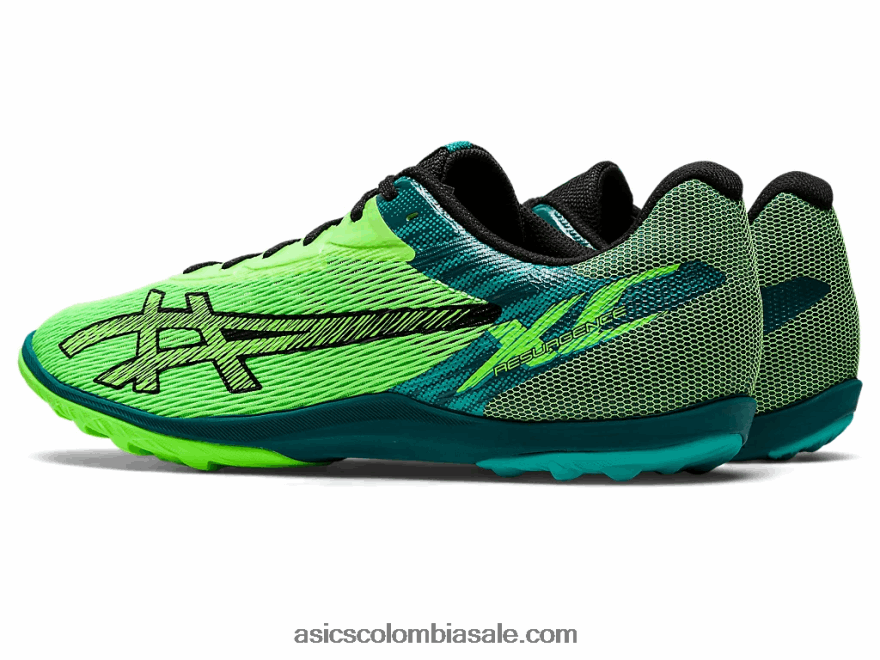 mujer Asics resurgimiento xc gecko verde/negro 20X82N681