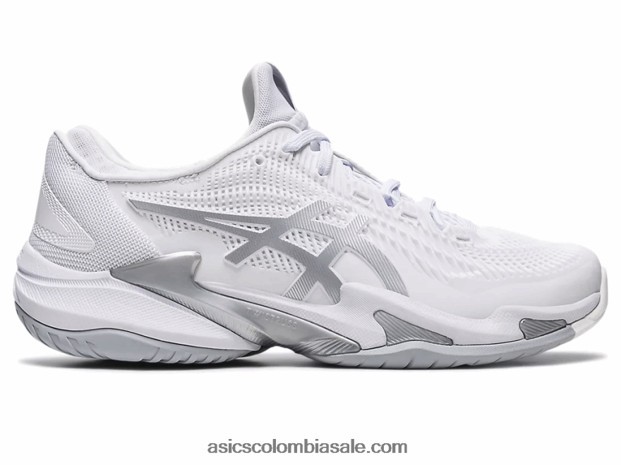 mujer Asics corte ff 3 blanco/plata pura 20X82N2587
