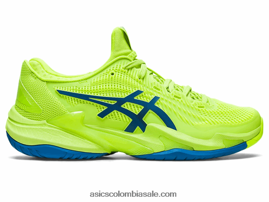 mujer Asics corte ff 3 verde peligro/azul renacido 20X82N2177