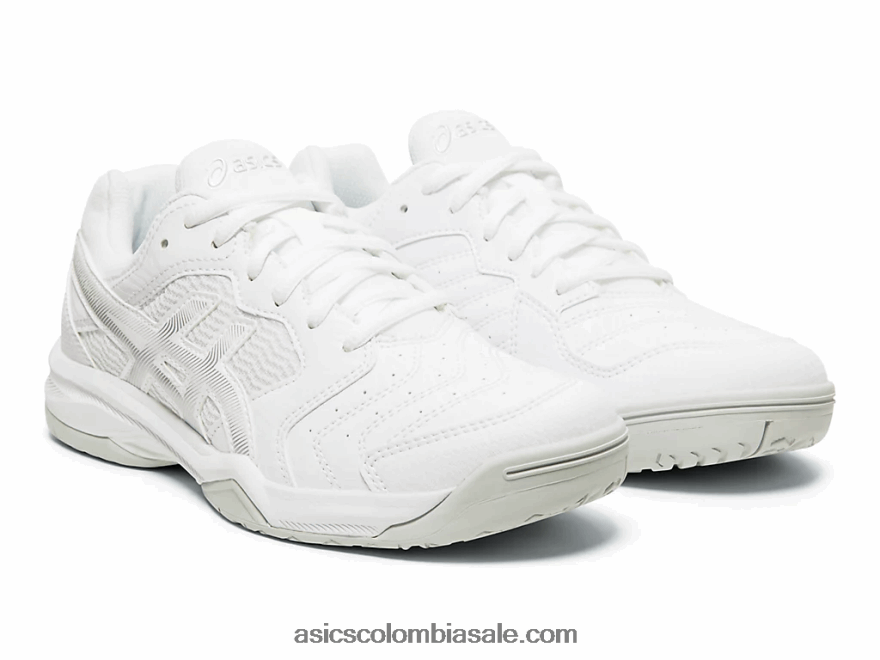 mujer Asics gel dedicado 6 plata blanca 20X82N2592