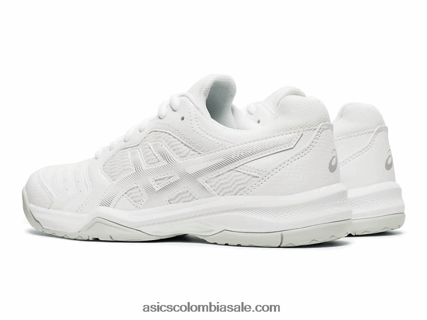 mujer Asics gel dedicado 6 plata blanca 20X82N2592