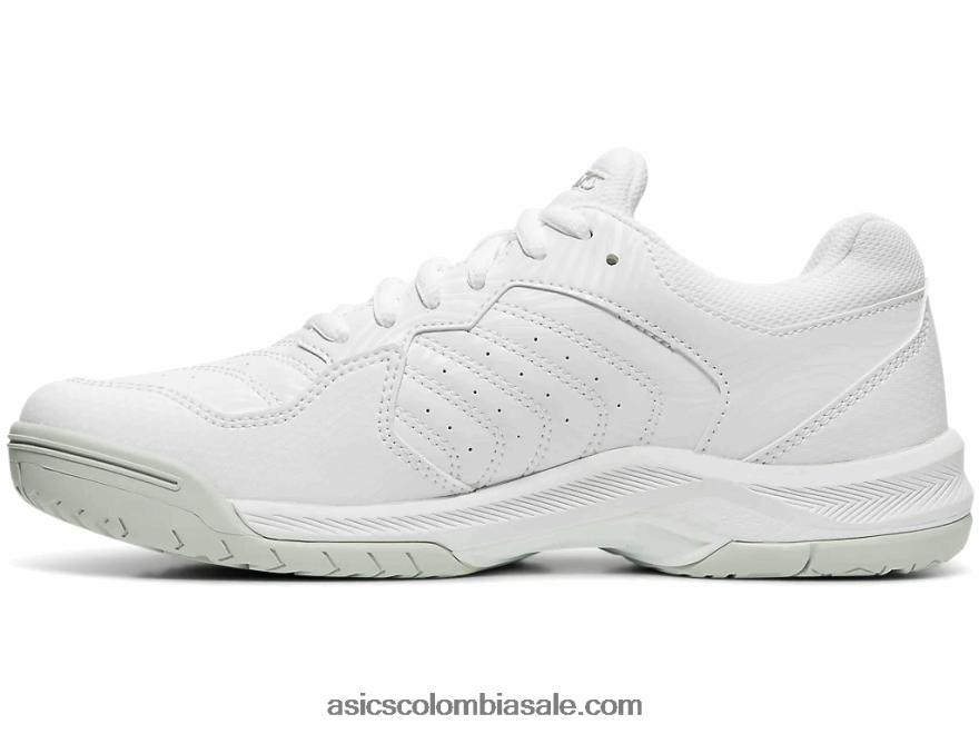 mujer Asics gel dedicado 6 plata blanca 20X82N2592