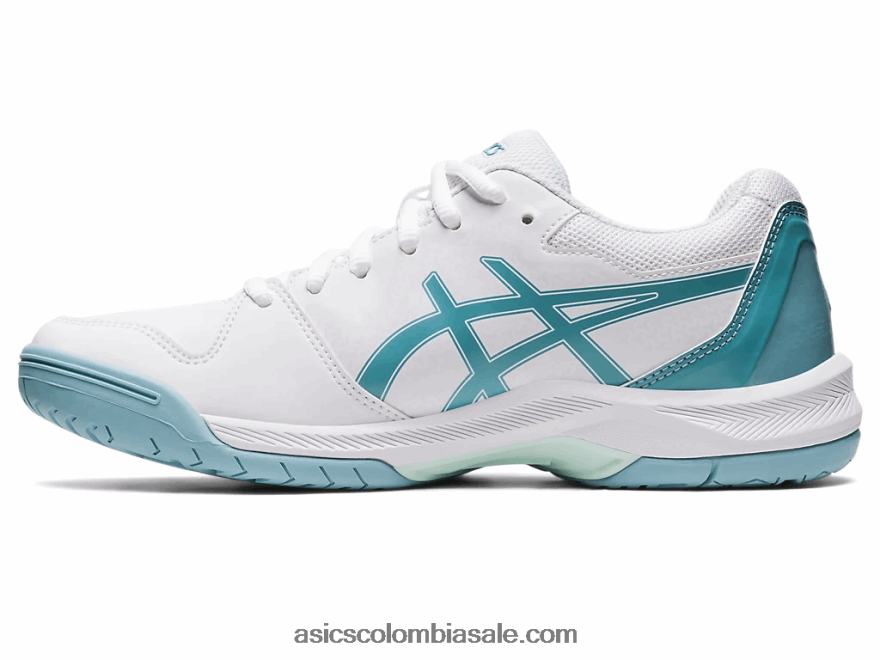 mujer Asics gel dedicado 7 blanco/azul humo 20X82N3181