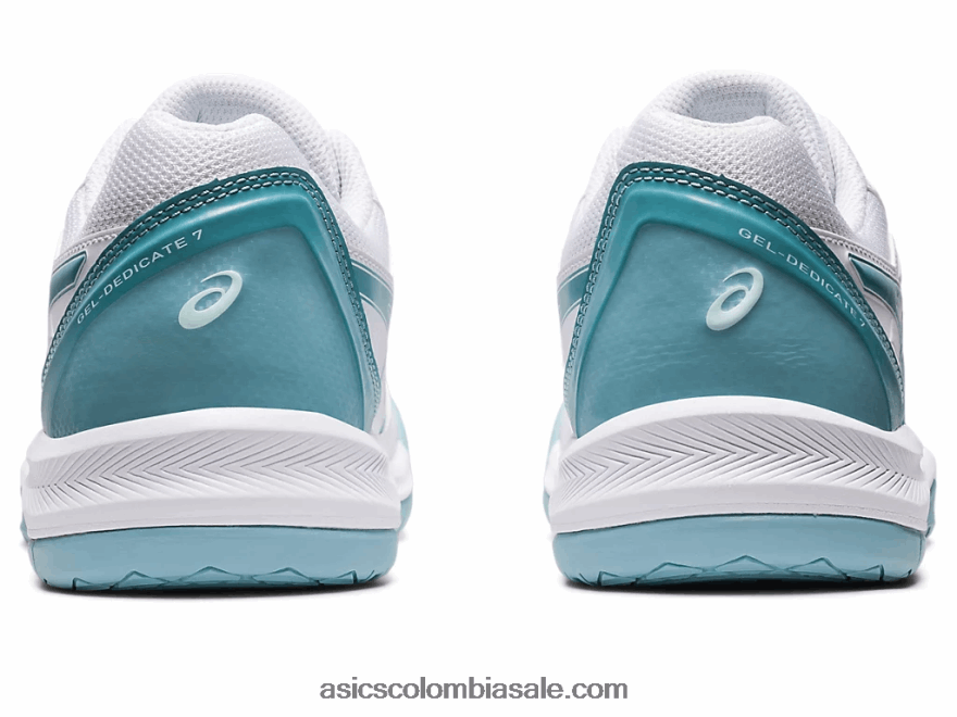 mujer Asics gel dedicado 7 blanco/azul humo 20X82N3181