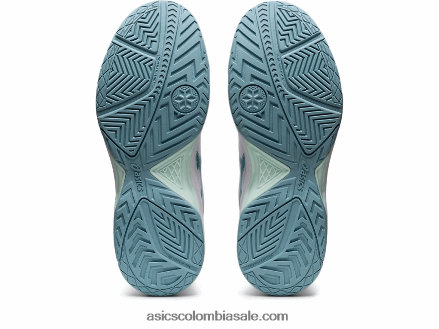 mujer Asics gel dedicado 7 blanco/azul humo 20X82N3181