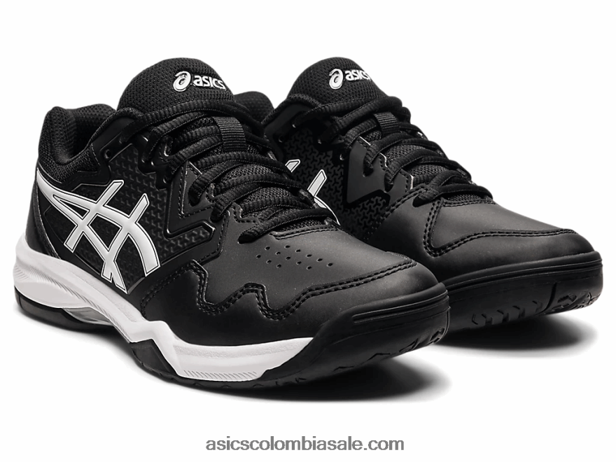 mujer Asics gel dedicado 7 blanco negro 20X82N3856