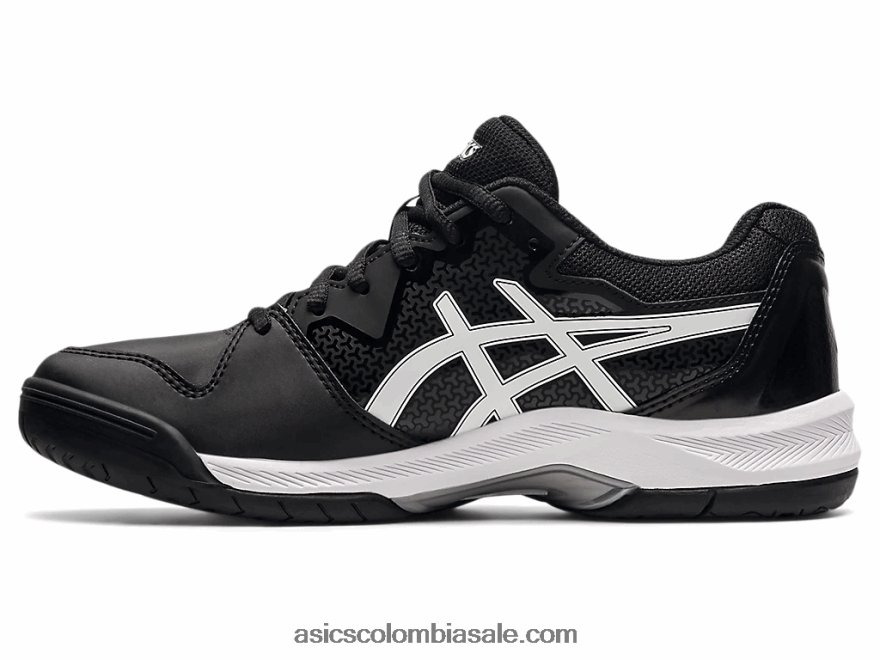 mujer Asics gel dedicado 7 blanco negro 20X82N3856