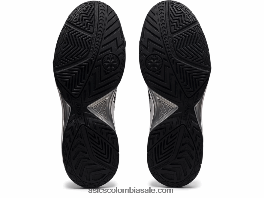 mujer Asics gel dedicado 7 blanco negro 20X82N3856