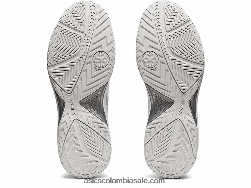 mujer Asics gel dedicado 7 blanco/plata pura 20X82N3768