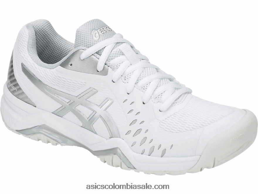 mujer Asics gel-desafiador 12 plata blanca 20X82N4213