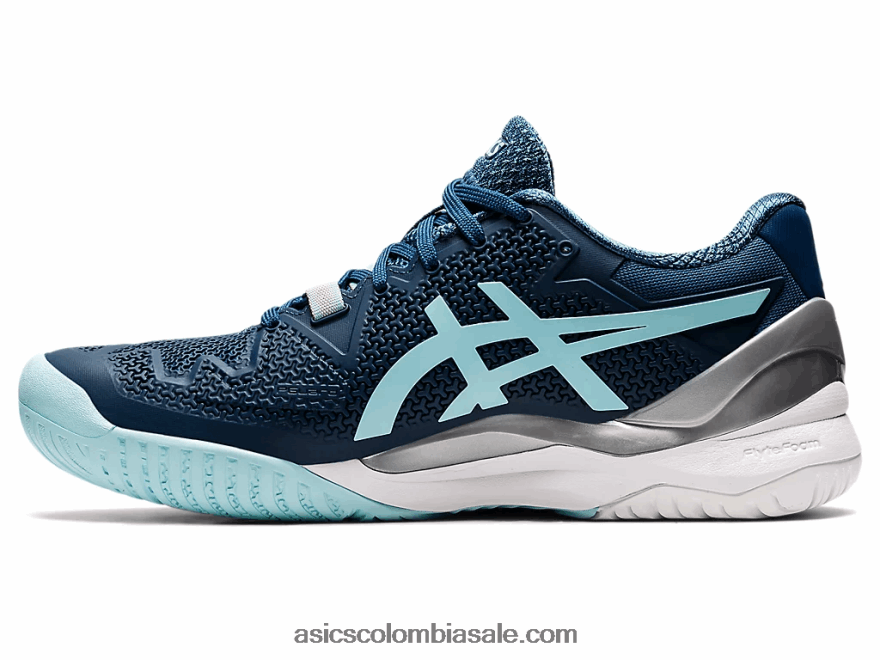 mujer Asics gel-resolución 8 de ancho índigo claro/azul claro 20X82N3521