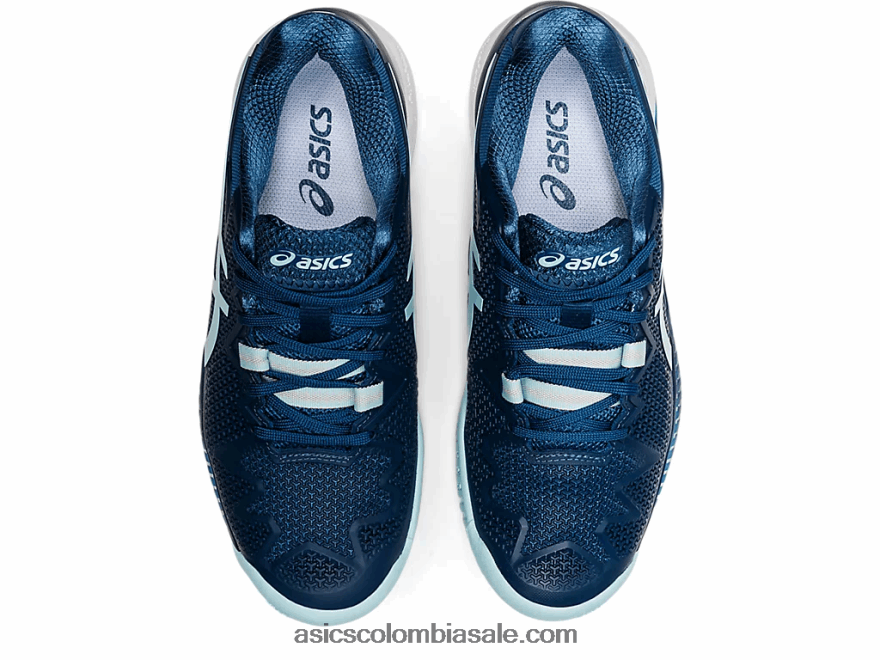 mujer Asics gel-resolución 8 de ancho índigo claro/azul claro 20X82N3521