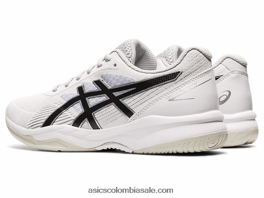 mujer Asics juego de gel 8 blanco negro 20X82N4023