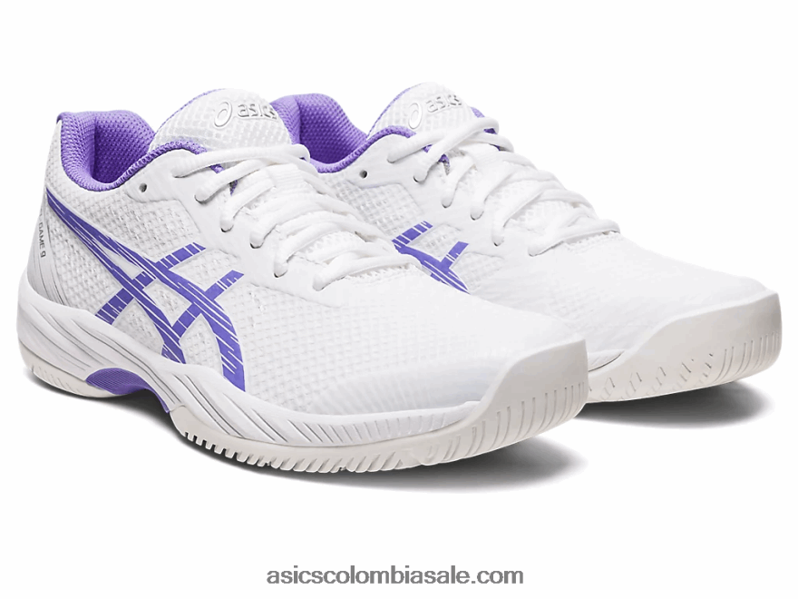 mujer Asics juego de gel 9 blanco/amatista 20X82N2487