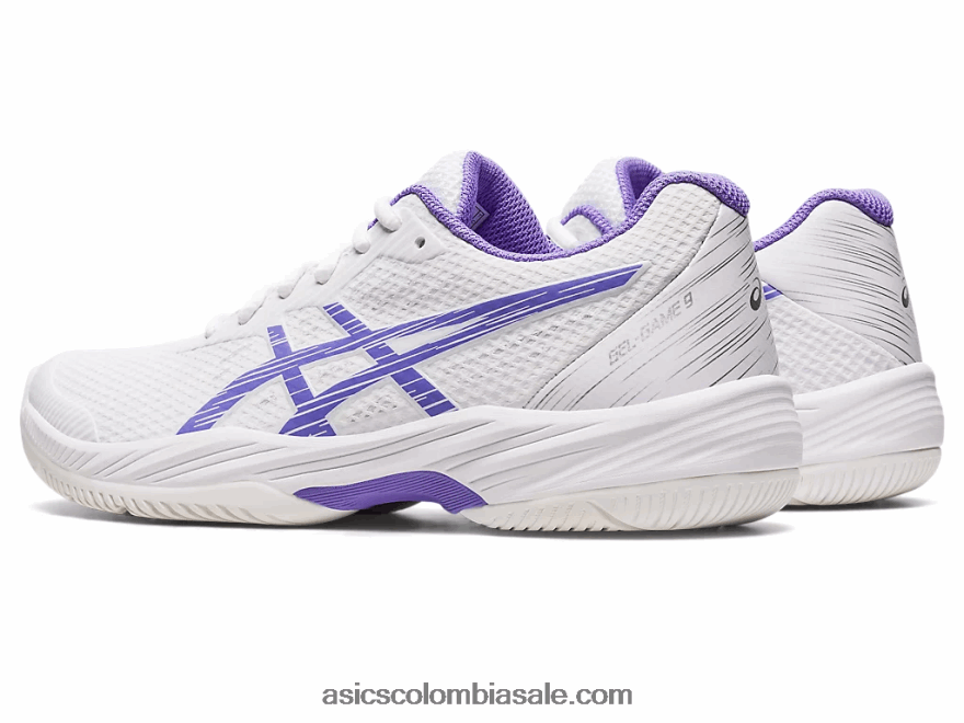 mujer Asics juego de gel 9 blanco/amatista 20X82N2487