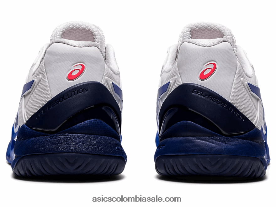 mujer Asics resolución de gel 8 blanco/azul lapislázuli 20X82N3867