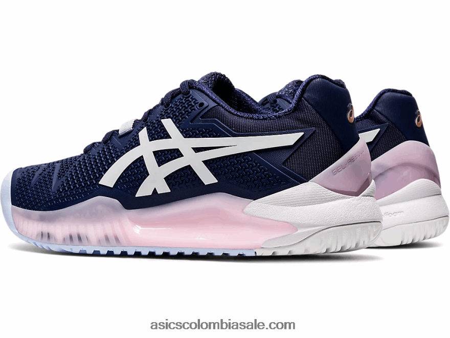 mujer Asics resolución de gel 8 chaquetón/blanco 20X82N4185