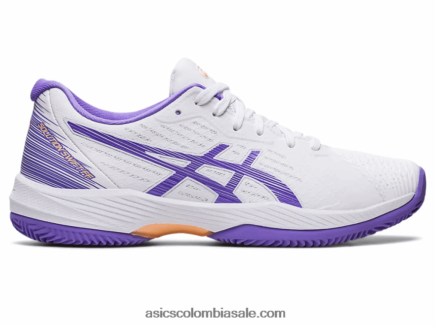 mujer Asics solución de arcilla swift ff blanco/amatista 20X82N2569