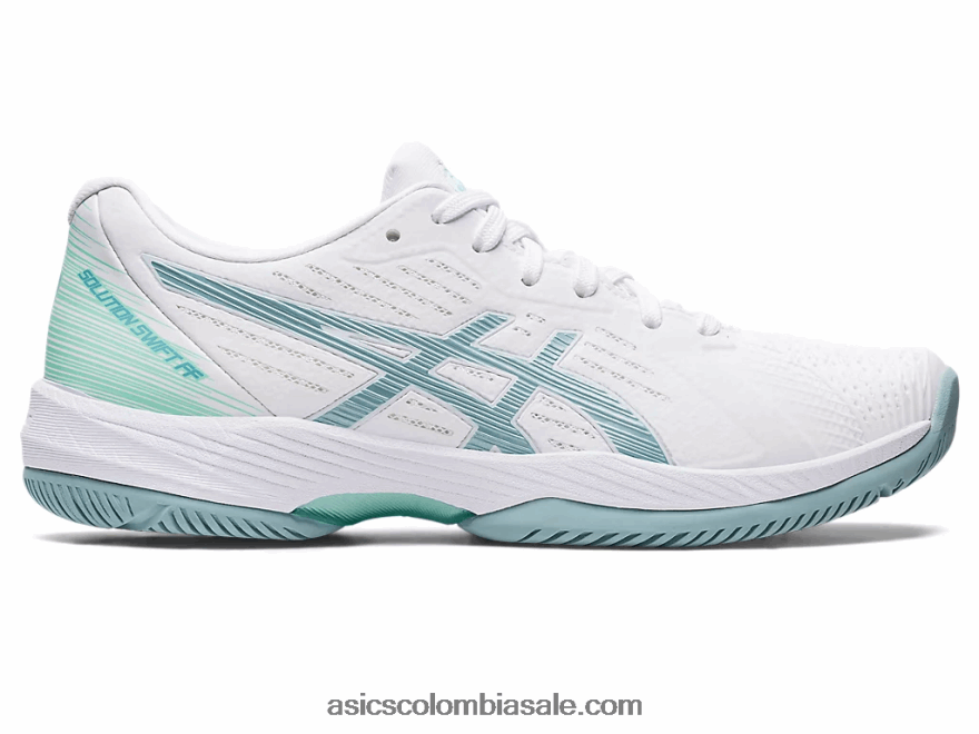 mujer Asics solución rápida ff blanco/azul humo 20X82N3022