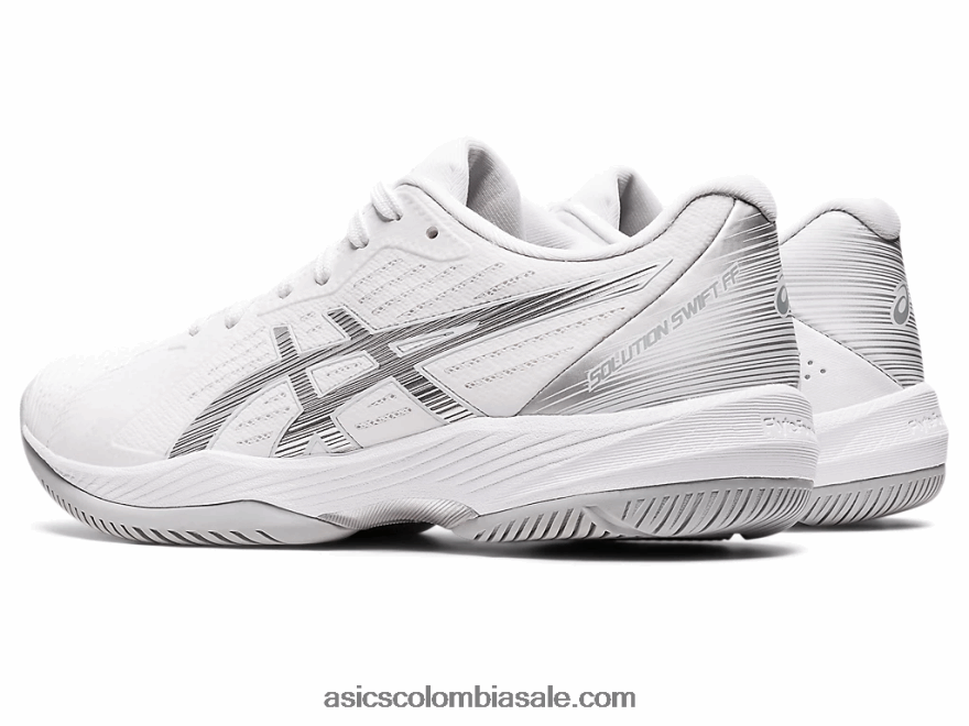 mujer Asics solución rápida ff blanco/plata pura 20X82N3432
