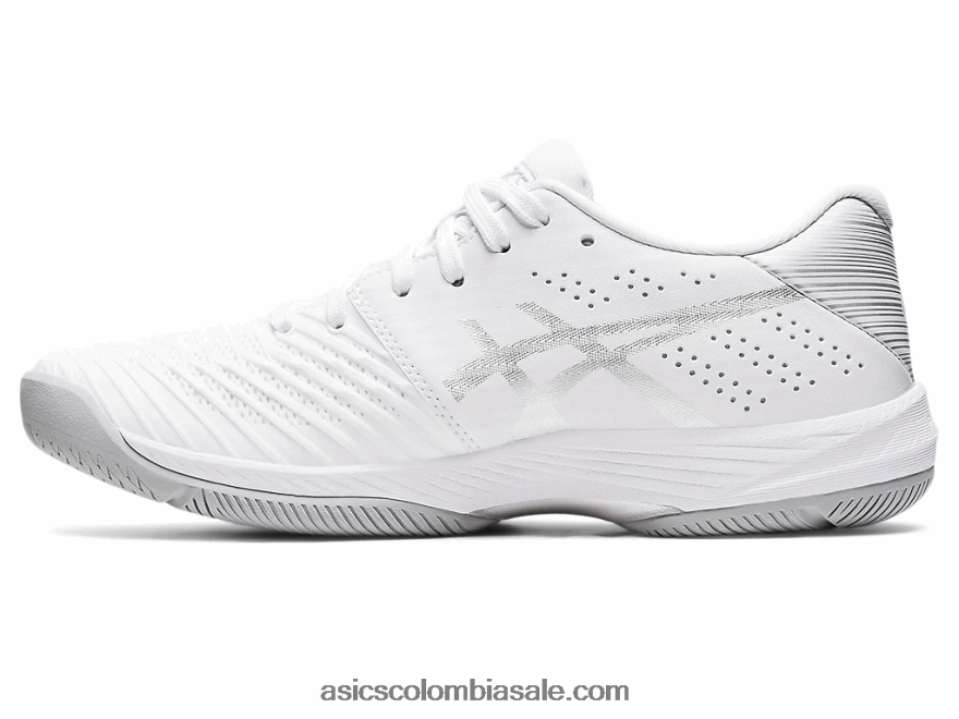 mujer Asics solución rápida ff blanco/plata pura 20X82N3432