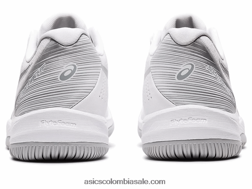 mujer Asics solución rápida ff blanco/plata pura 20X82N3432