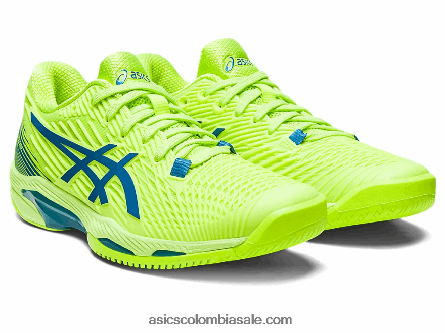 mujer Asics velocidad de solución ff 2 verde peligro/azul renacido 20X82N2174