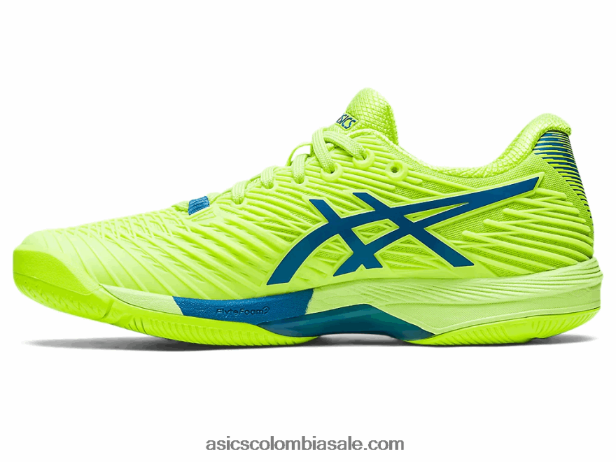 mujer Asics velocidad de solución ff 2 verde peligro/azul renacido 20X82N2174
