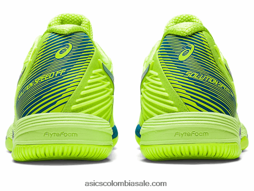 mujer Asics velocidad de solución ff 2 verde peligro/azul renacido 20X82N2174