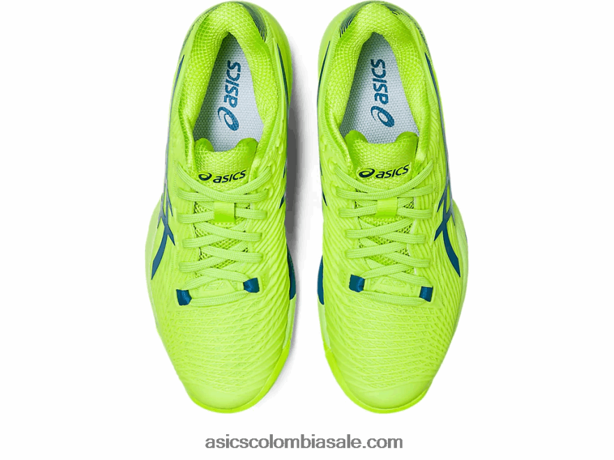 mujer Asics velocidad de solución ff 2 verde peligro/azul renacido 20X82N2174