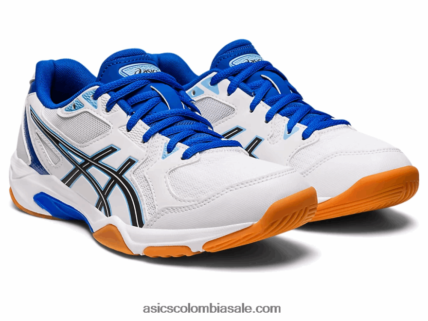 mujer Asics gel-cohete 10 blanco/azul ártico 20X82N2355