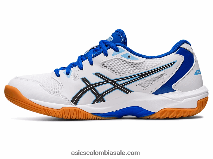 mujer Asics gel-cohete 10 blanco/azul ártico 20X82N2355