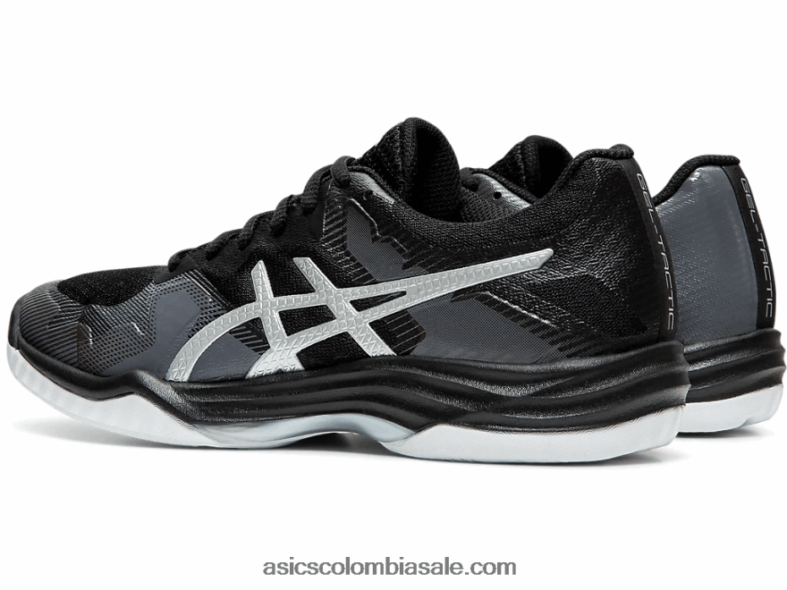 mujer Asics gel-táctica 2 negro/plata 20X82N4204