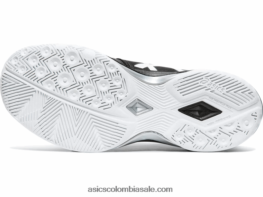 mujer Asics gel-táctica 2 negro/plata 20X82N4204