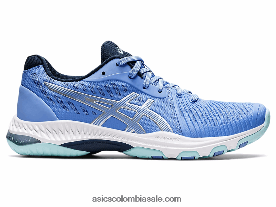 mujer Asics netburner balístico ff 2 azul bígaro/plata pura 20X82N3606
