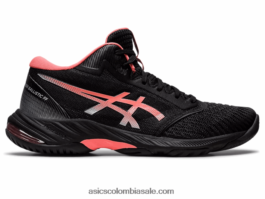 mujer Asics netburner balístico ff mt 3 negro/papaya 20X82N2549
