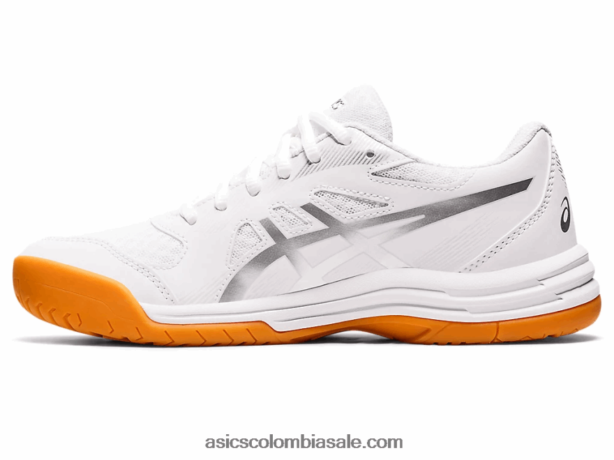 mujer Asics upcourt 5 blanco/plata pura 20X82N3158