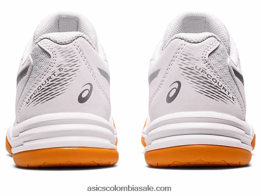 mujer Asics upcourt 5 blanco/plata pura 20X82N3158