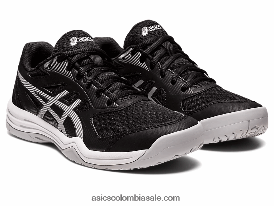 mujer Asics upcourt 5 negro/plata pura 20X82N3163