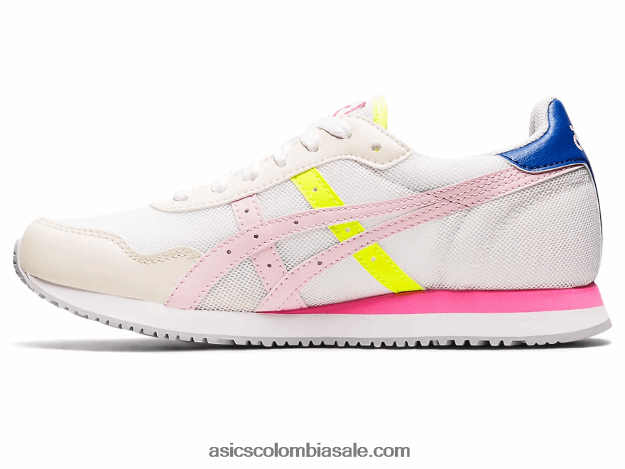 mujer Asics corredor de tigre blanco/algodón de azúcar 20X82N3141