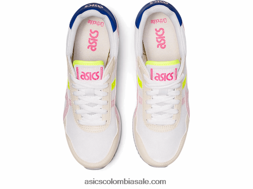 mujer Asics corredor de tigre blanco/algodón de azúcar 20X82N3141