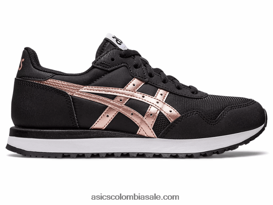 mujer Asics corredor de tigre ii negro/oro rosa 20X82N2290