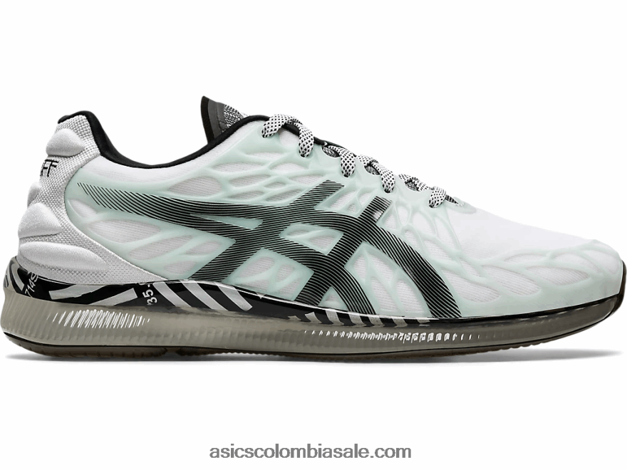 mujer Asics gel-cuántico infinito 2 blanco negro 20X82N3585
