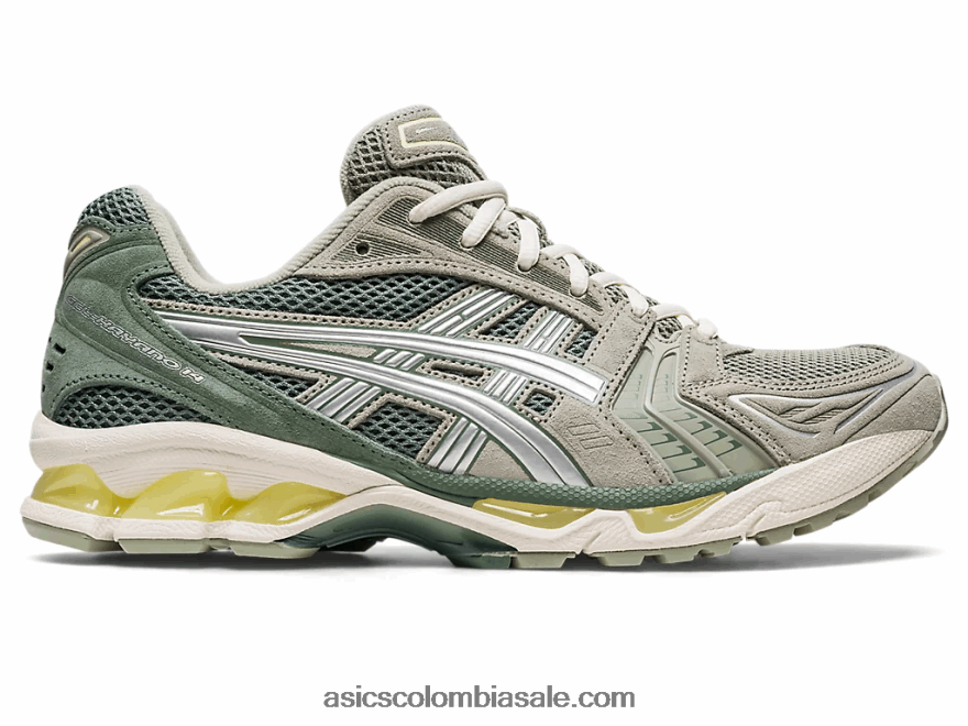 mujer Asics gel-kayano 14 gris oliva/plata pura 20X82N625